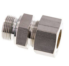 G 1'' mâle x 25S Raccord à compression droit en acier inoxydable avec joint FKM 400 Bar DIN 2353
