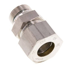 G 1'' mâle x 25S Raccord à compression droit en acier inoxydable avec joint FKM 400 Bar DIN 2353
