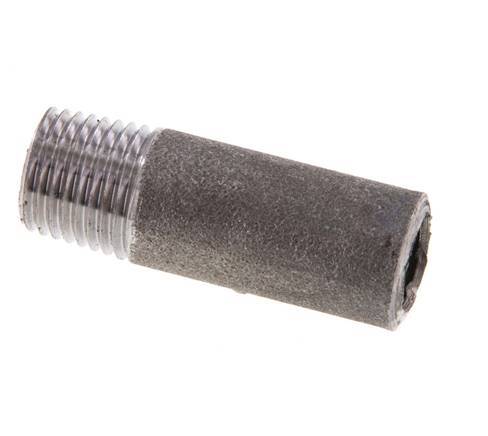 R 1/4'' Male x 13.5mm Steel Pipe Nipple with Welding End 50 Bar DIN 2982 - 40mm [5 Pieces]