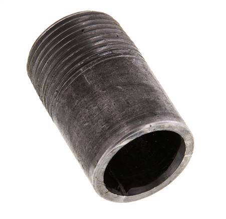 R 3/4'' Male x 26.9mm Steel Pipe Nipple with Welding End 50 Bar DIN 2982 - 40mm [5 Pieces]