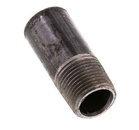 R 3/8'' Male x 17.2mm Steel Pipe Nipple with Welding End 50 Bar DIN 2982 - 40mm [2 Pieces]
