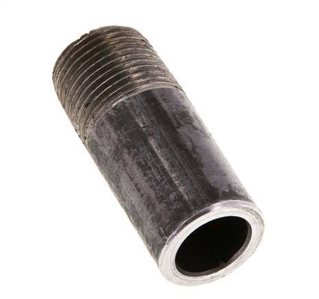 R 3/8'' Male x 17.2mm Steel Pipe Nipple with Welding End 50 Bar DIN 2982 - 40mm [2 Pieces]