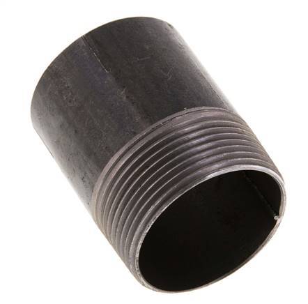 R 1 1/2'' Male x 48.3mm Steel Pipe Nipple with Welding End 50 Bar DIN 2982 - 60mm [2 Pieces]