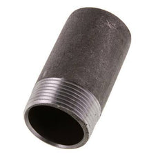 R 1 1/4'' Male x 42.4mm Steel Pipe Nipple with Welding End 50 Bar DIN 2982 - 80mm [5 Pieces]
