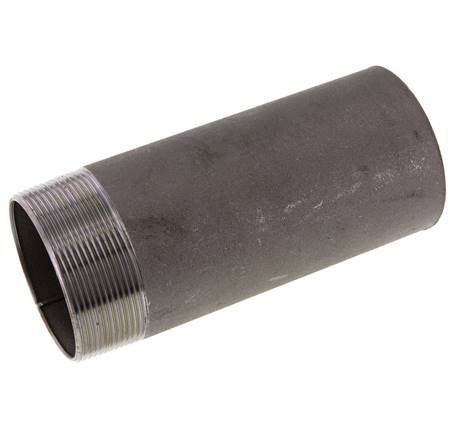 R 2 1/2'' Male x 76.1mm Steel Pipe Nipple with Welding End 50 Bar DIN 2982 - 170mm