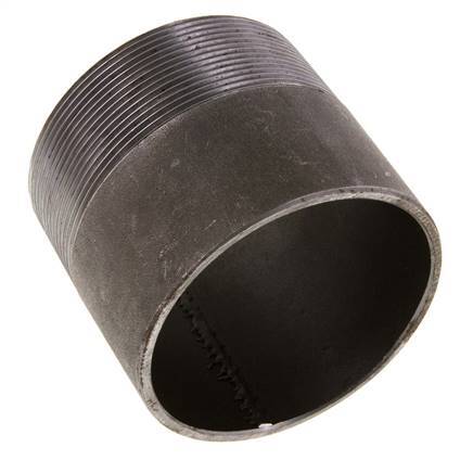 R 3'' Male x 88.9mm Steel Pipe Nipple with Welding End 50 Bar DIN 2982 - 80mm