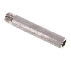 R 1/4'' Male x 13.5mm Stainless steel Pipe Nipple with Welding End 20 Bar DIN 2982 - 80mm