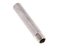 R 1/4'' Male x 13.5mm Stainless steel Pipe Nipple with Welding End 20 Bar DIN 2982 - 80mm