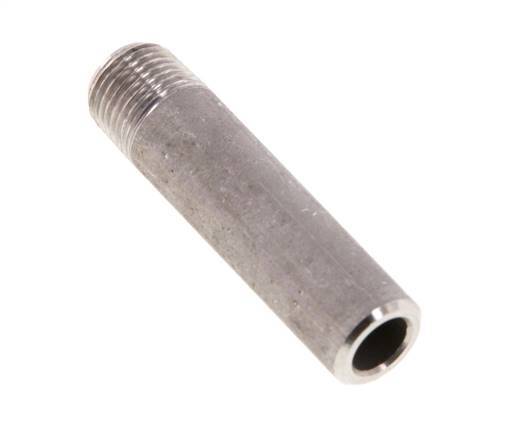 R 1/8'' Male x 10.2mm Stainless steel Pipe Nipple with Welding End 20 Bar DIN 2982 - 40mm