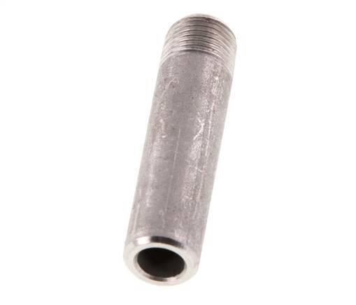 R 1/8'' Male x 10.2mm Stainless steel Pipe Nipple with Welding End 20 Bar DIN 2982 - 40mm