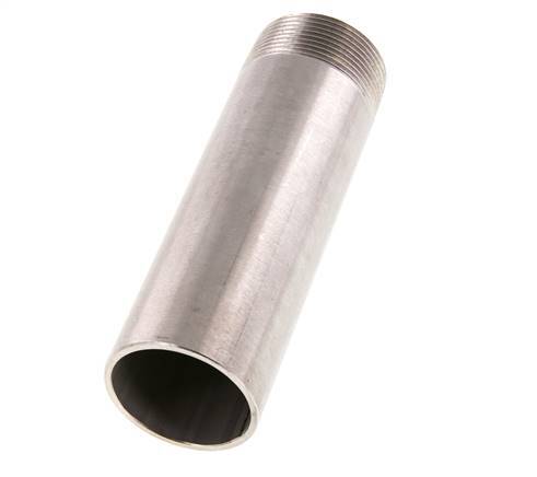 R 1 1/2'' Male x 48.3mm Stainless steel Pipe Nipple with Welding End 20 Bar DIN 2982 - 150mm