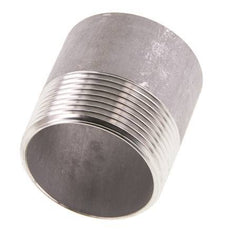 R 1 1/2'' Male x 48.3mm Stainless steel Pipe Nipple with Welding End 20 Bar DIN 2982 - 50mm