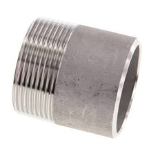 R 1 1/2'' Male x 48.3mm Stainless steel Pipe Nipple with Welding End 20 Bar DIN 2982 - 50mm