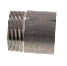 R 2 1/2'' Male x 76.1mm Stainless steel Pipe Nipple with Welding End 20 Bar DIN 2982 - 80mm