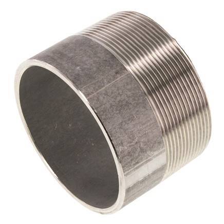 R 3'' Male x 88.9mm Stainless steel Pipe Nipple with Welding End 20 Bar DIN 2982 - 60mm