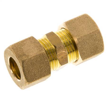 12mm Brass Straight Compression Fitting 75 Bar DIN EN 1254-2