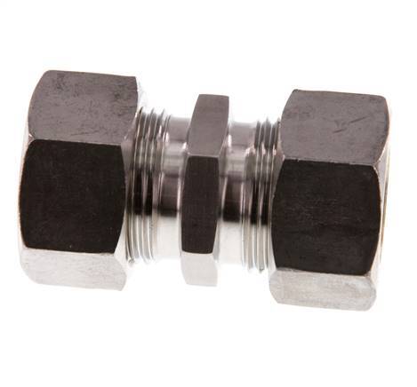 Raccord à compression droit en acier inoxydable 22L 160 Bar DIN 2353