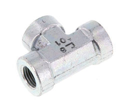 Té en acier zingué G 1/4'' 350 Bar - Hydraulique