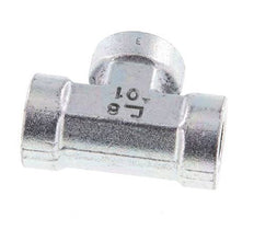 Té en acier zingué G 1/4'' 350 Bar - Hydraulique