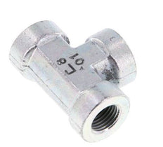 Té en acier zingué G 1/4'' 350 Bar - Hydraulique