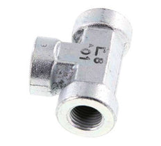 Té en acier zingué G 1/4'' 350 Bar - Hydraulique
