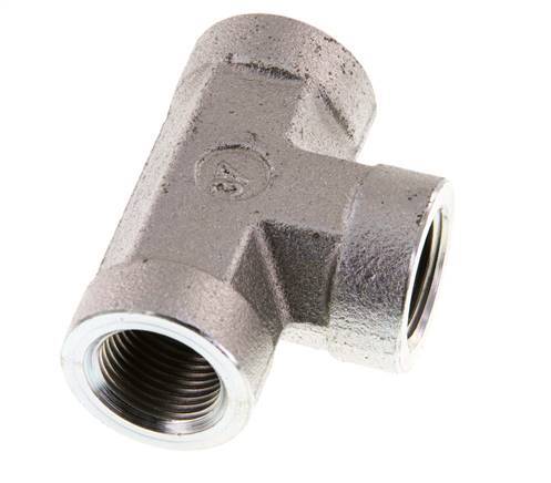 Té en acier zingué G 3/8'' 250 Bar - Hydraulique