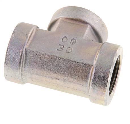 Té en acier zingué G 1'' 160 Bar - Hydraulique