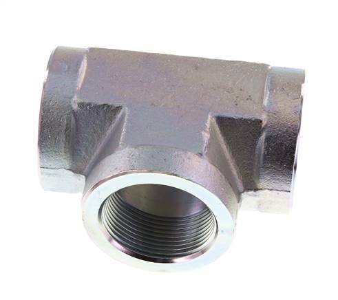 Té en acier zingué G 1 1/2'' 160 Bar - Hydraulique