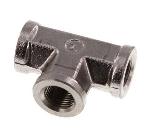 Té en acier inoxydable G 1/8'' 350 Bar - Hydraulique