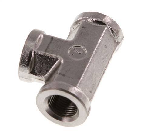 Té en acier inoxydable G 1/8'' 350 Bar - Hydraulique