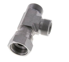 UN 13/16''-16 F/M Té en acier zingué ORFS avec écrou-raccord 630 Bar - Hydraulique