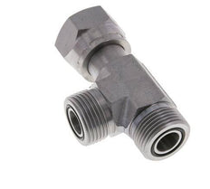 UN 13/16''-16 F/M Té en acier zingué ORFS avec écrou-raccord 630 Bar - Hydraulique