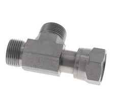 Té en acier zingué UNS 1''-14 F/M ORFS avec écrou-raccord 400 Bar - Hydraulique