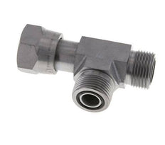 Té en acier zingué UNS 1''-14 F/M ORFS avec écrou-raccord 400 Bar - Hydraulique