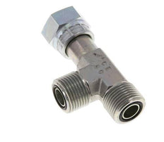 UN 1-3/16''-12 F/M Zinc plated Steel Tee ORFS with union nut 400 Bar - Hydraulic