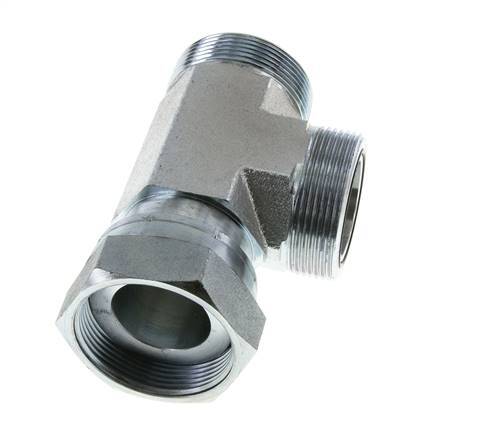 Té ORFS en acier zingué UN 2''-12 F/M avec écrou-raccord 250 Bar - Hydraulique