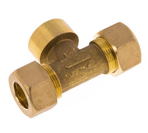 Raccord à compression en T en laiton G 3/4'' x 18mm 67 Bar DIN EN 1254-2