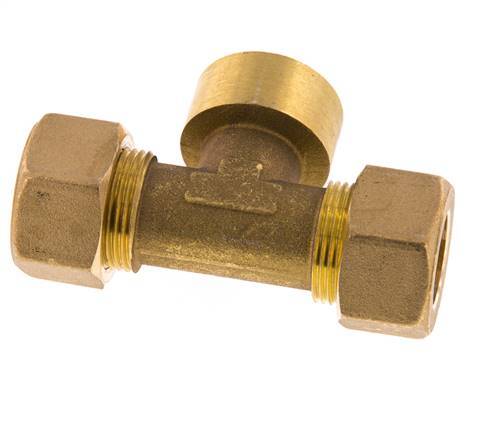 Raccord à compression en T en laiton G 3/4'' x 18mm 67 Bar DIN EN 1254-2