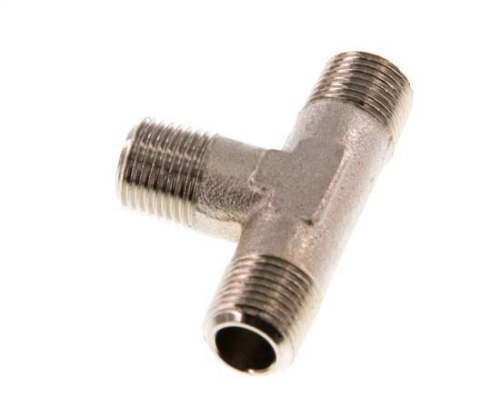 R 1/8'' Male Nickel plated Brass Tee 16 Bar [5 Pieces]