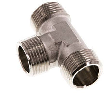 R Té mâle 1'' en laiton nickelé 16 Bar
