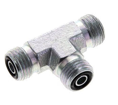 UNF 9/16''-18 Male Zinc plated Steel Tee ORFS 630 Bar - Hydraulic