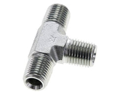 1/4'' NPT Male Zinc plated Steel Tee 275 Bar - Hydraulic