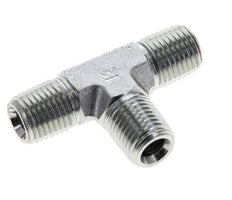1/4'' NPT Male Zinc plated Steel Tee 275 Bar - Hydraulic