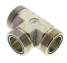 Té en acier zingué UN 2''-12 mâle ORFS 250 Bar - Hydraulique