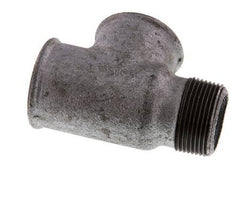 R 1 1/4'' x Rp 1 1/4'' M/F Zinc plated Cast iron Tee 25 Bar