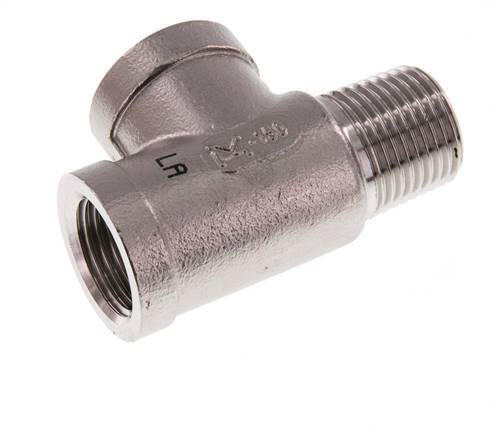 R 1/2'' x Rp 1/2'' Té en acier inoxydable M/F 16 Bar