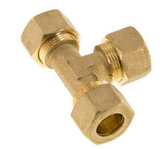 16mm Brass Tee Compression Fitting 76 Bar DIN EN 1254-2