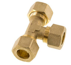 Raccord à compression en Té en laiton 16mm 76 Bar DIN EN 1254-2
