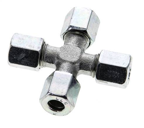 6LL Zinc plated Steel Cross Cutting Ring 100 Bar DIN 2353