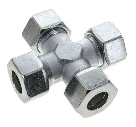 25S Zinc plated Steel Cross Cutting Ring 400 Bar DIN 2353